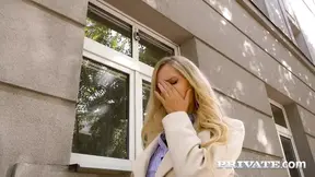Busty blonde Florane Russell gets gangbanged by black studs