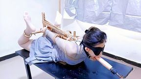 CFT0016 BONDAGE HANDCUFF AND SHACKLE EXTREME HOGTIE DILDO FUCKING MACHINES BOUND ORGASMS INCONTINENCE ELECTRIC BONDAGE BLOWJOBS DILDO SUCKING HUMILIATION STRUGGLING DOMINATION SLAVE TRAINING