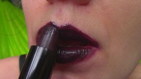 Dark Lipstick Lips Worship (mkv)