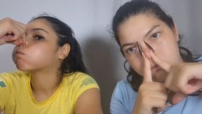 We hold our breath - We puff out our cheeks - We make silly faces