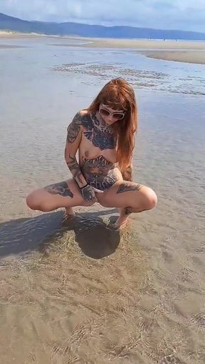 Public Pee on Beach