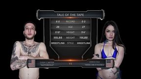 vanessa vega vs cody carter mixed wrestling
