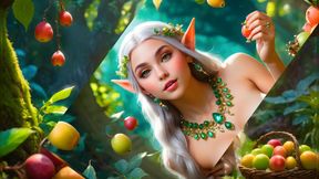 Big Breasted Nude Elf Girl with Jujube