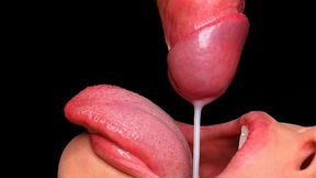 Oral&#x1F61C; sex extravaganza: cum-drinking, sloppy blowjob frenzy, ASMR delight