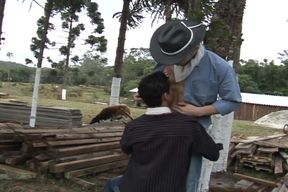 Two perfect cowboys in anal playing
