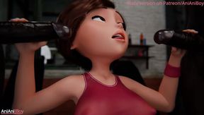 Helen Parr's Hot Workout Turns Into a BBC Fuck Session