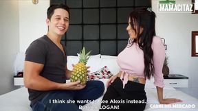 Latina babe with huge tits and perfect body gives blowjob and fucks in doggystyle before