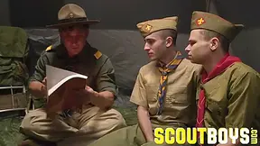 Hairless Twinks Fucked In Tent By Sleazy Scoutmasters