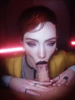 Ultra Realistic French Slut Giving Head