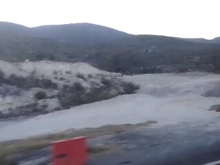 Journey, cemetery and mountains