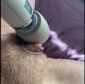 HUGE CLIT!! Edging &amp; Orgasm Denial, hairy pink pussy
