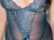 Meia irmã me provocou e eu tive que foder ela de 4