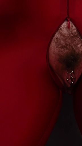 MILF StepMother seduce you in spandex, showing hairy pussy. Dirty talk teasing by curvy hot pin up blonde Arya Grander   Clip 1