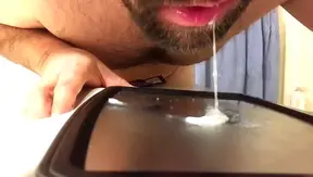 Savoring Every Drop—he Cleans Up the Hot Cum like a True Hungry Sub–TinyGays 18+