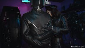 Strapped in full leather _Mistress Lunatika