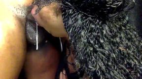 Thick Ebony Babe Plays Dirty