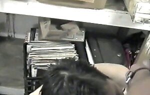 Korean ex-model sucks dicks in a bar basement part 3