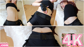 Lara Croft Belly Button Fingering 2