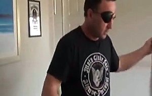 Chav slapper in trainers fingering herself