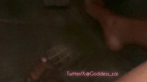 Night Drive in my Flip Flops| Ebony Goddess Feet Driving