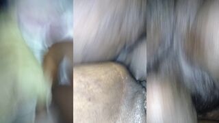 Beautiful black & ebony ladyboy gets her ass stretched wide open by a BBC
