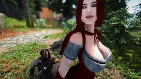 Giant Red Riding Hood ( ) - Skyrim Giantess