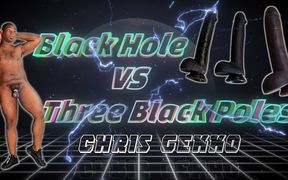 Black Hole Vs. Three Black Poles anal Training