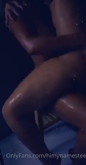 Curvy ebony lesbian couple enjoys big tit vaginal sex