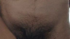 Amateur babe jacks off to big black cock