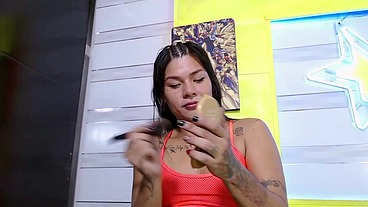 TS Angelique - Webcam show from December 1, 2022 - premium version