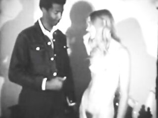 Vintage BBC Interracial Movie Scene Glamorous Vintage Woman Meets a Real BBC