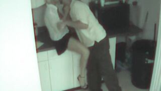 Office Couple blowjob and Fucking on Pantry