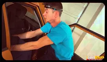 Fiery Redhead Miss Olivia Gets Wild in the Garage Threesome