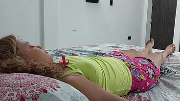 Samara and Apu Enjoy Little Bony's Tight and Delicious Pussy