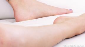 ”Foxy babe Karlee Grey rides a big black dick on the couch”