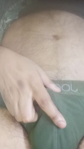 Bulge Beneath Underwear Semi Erected Penis