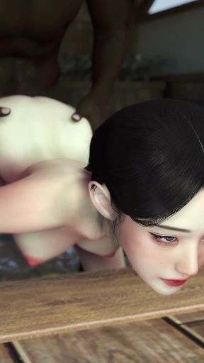 3D Horny Slut Korean Babe Got Fucked by BBC