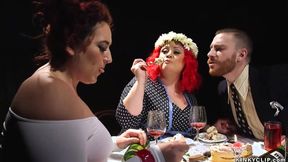 ”Two thick mistresses anal fucking man”