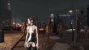 Sexy Fallout 4 Slave Endures BDSM Bondage & Punishment In AnimeFashion Style