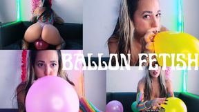 Ballon fetish ,inflation , ASMR , explosive, crush and dance with the looners