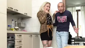 Hot Italian Mature Milf Dominates Young Guy With Words &mdash;  so that he cums fast