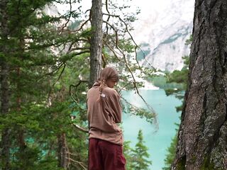 Nature inspired us and we couldn't resist. Kisses. touches, anything felt right in that pont of time.