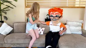 Hot blonde star gets her tight petite pussy butterfucked deep