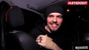 LETSDOEIT #Mira Grey German Babe Filled With Cock In The Van