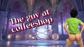 seeing a guy is a coffee shop with hard cock and offered him a blowjob