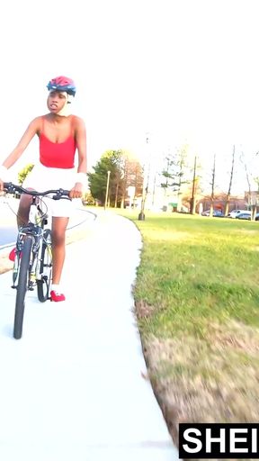 Sheisnovember Flashing Her Black Booty Cheeks, Filled with A Tight Wedgie   Clip 2
