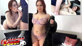 Curvy German Girl with SAGGY TITS from Berlin Gets PICKED for X-rated CASTING COitus