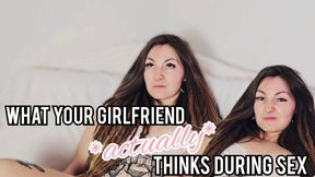 Cheating girlfriend's bored sex thoughts