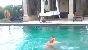 Fratmen Kip is Thrown into the Pool