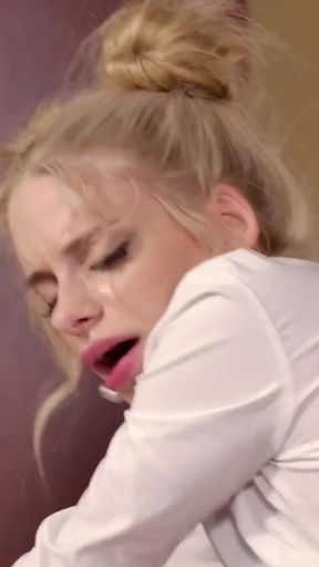 Emotional moment from &quot;DADDY4K. Naughty blonde is showing her big sex experience at the job interview&quot;
